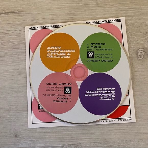 Andy Partridge - Apples & Oranges / Humanoid Boogie (2018, CD) Ape House VGood - Picture 8 of 9